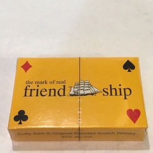 Cutty Sark sealed playing cards, collectible.